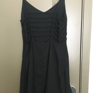 Black strapped summer dress